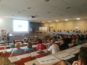 Das gut gefüllte Auditorium in Bundesleistungszentrum Kienbaum (Kienbau, den 15.09.2015)