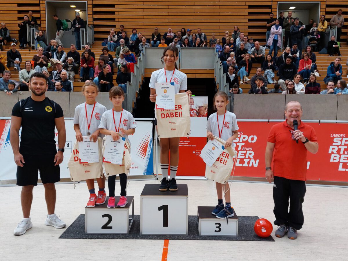 Siegerehrung Leichtathletik Mädchen