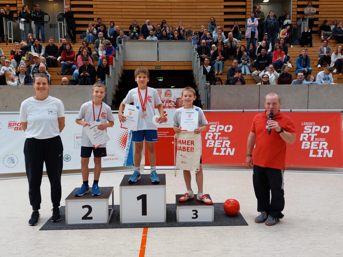 Siegerehrung Basketball Jungen