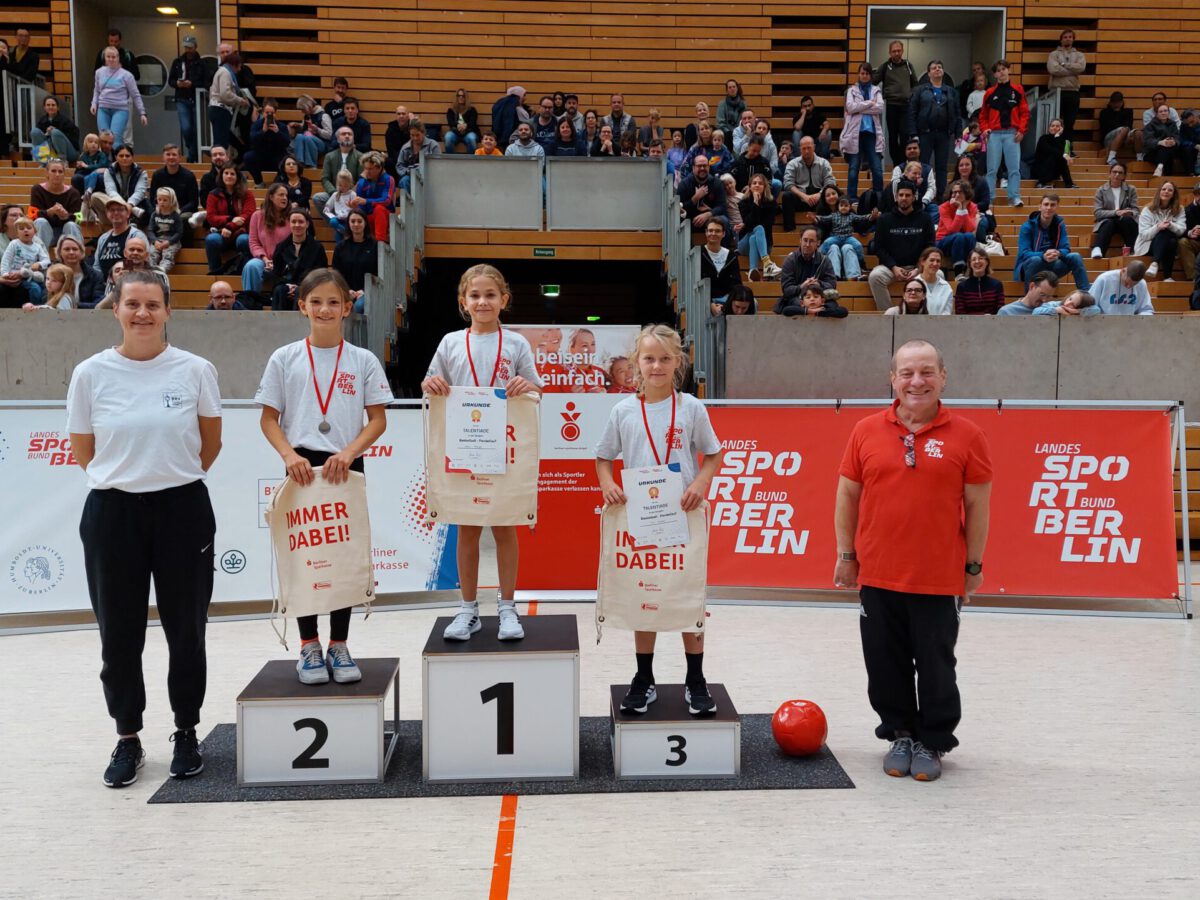 Siegerehrung Basketball Mädchen