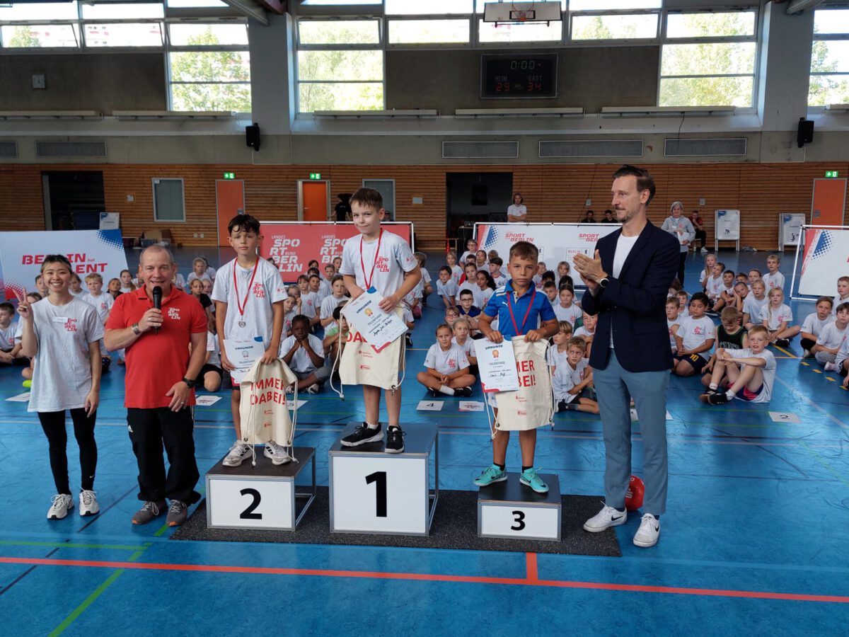 Siegerehrung Leichtathletik Jungs